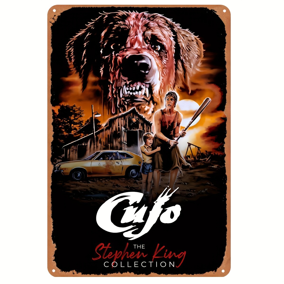 Cujo (1983) Targa in Metallo V - Vintage Collectible Posters recensione e prezzo