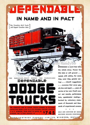 Targa in metallo con camion de - Vintage Collectibles Store recensione e prezzo
